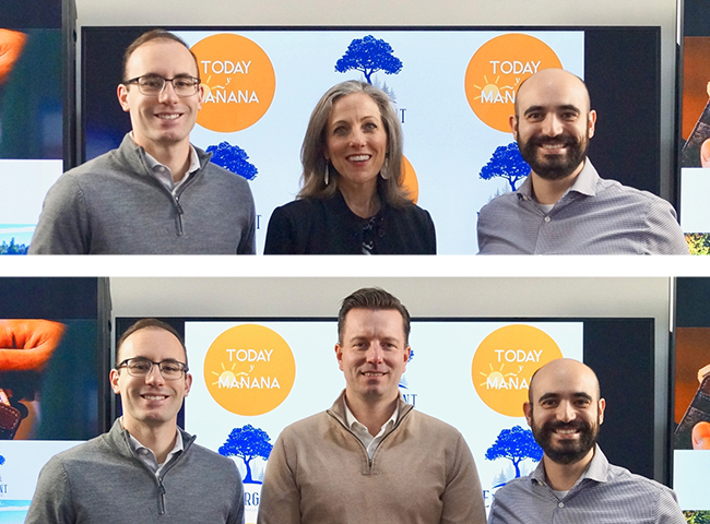 Bridgid Eversole And Matthias John Joined Michael Urpí & Nickolas Urpí On “Today y Mañana” On The I Love CVille Network!