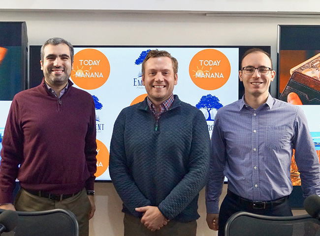 Dr. Matthew Johnson Joined Alex Urpí & Michael Urpí On “Today y Mañana” On The I Love CVille Network!