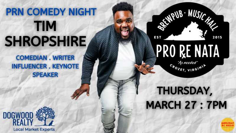 Don’t Miss Tim Shropshire: Comedy Night @ Pro Re Nata