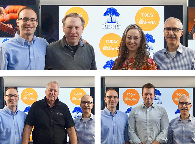 Scott Elliff, Michael Slon & Christine Fairfield, And Matthias John Joined Michael Urpí & Xavier Urpí On “Today y Mañana” On The I Love CVille Network!