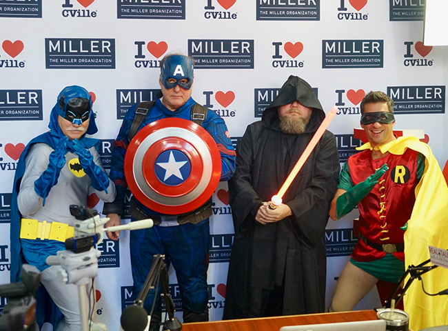 Batman, Robin, Captain America And A Dark Jedi Were Live On “Real Talk With Keith Smith” On The I Love CVille Network!